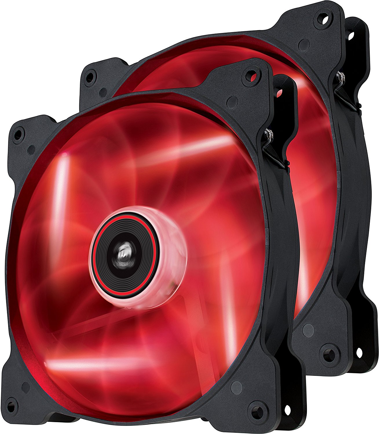 Ventilator Corsair Air Series SP140 High Static Pressure 140mm LED Red Twin Pack