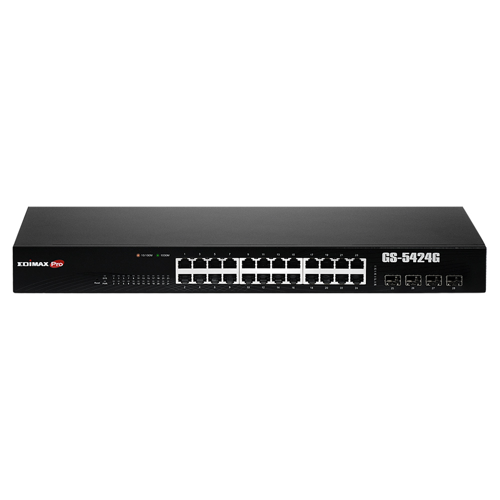 Switch Edimax GS-5424G cu management fara PoE 24x1000Mbps-RJ45 + 4xSFP