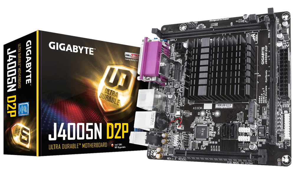 Placa de baza Gigabyte J4005N D2P Procesor Integrat Intel Celeron J4005