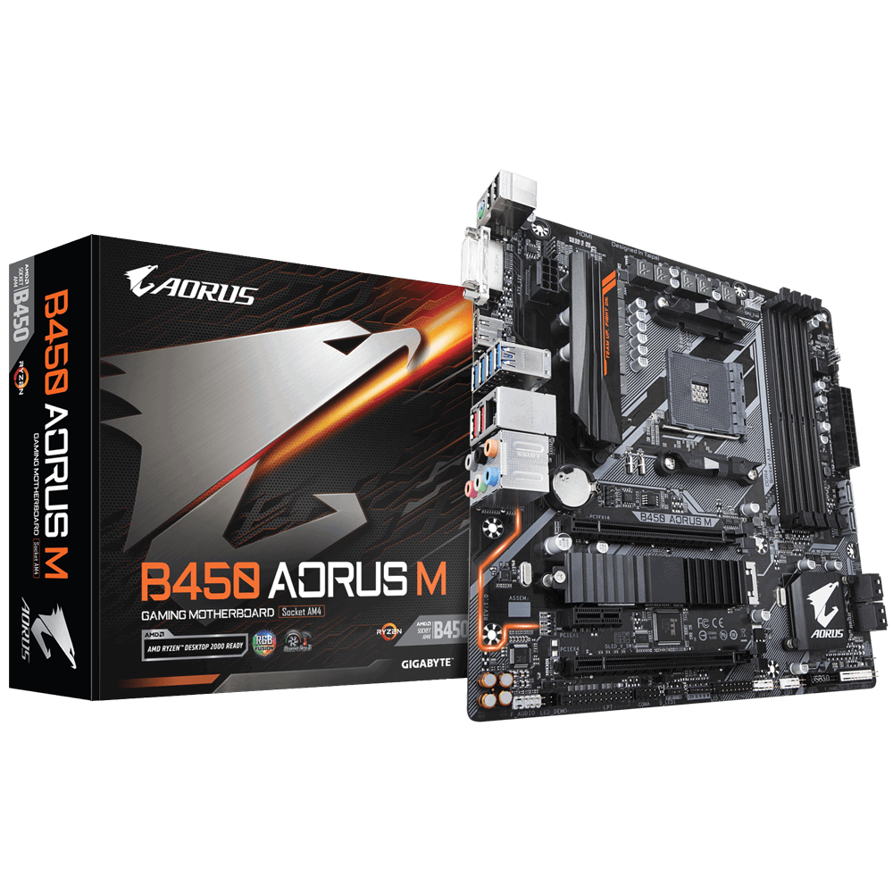 Placa de baza Gigabyte B450 AORUS M Socket AM4