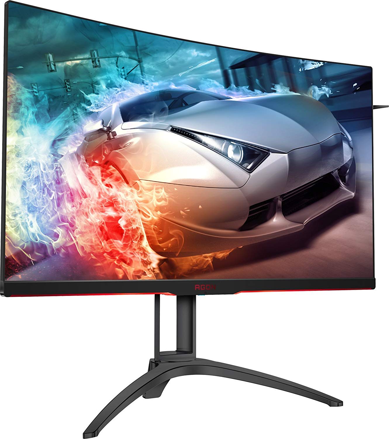 Monitor LED AOC AGON AG322QC4 31.5 Curbat WQHD 4ms Negru