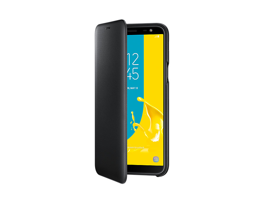Husa Flip Samsung Wallet Cover EF-WJ600 pentr Galaxy J6 2018 (J600) Black