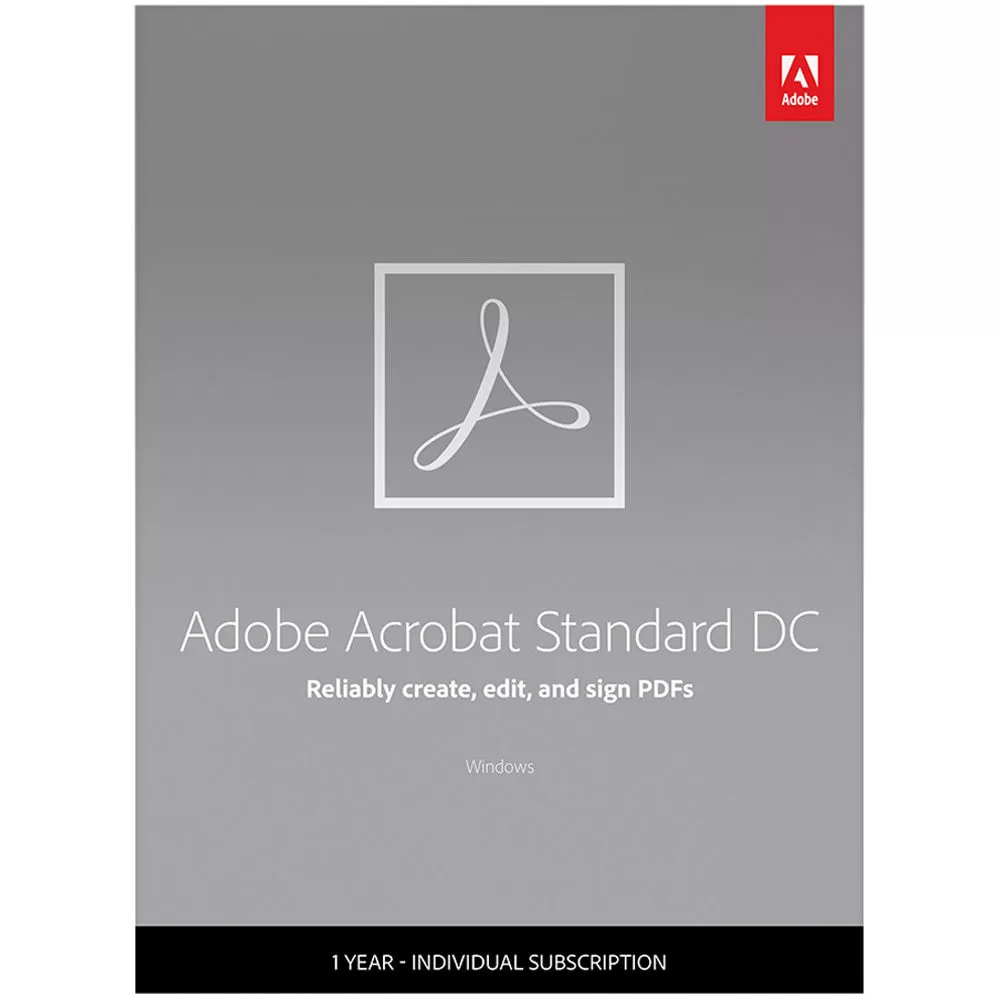 Adobe Acrobat Standard DC for teams  Licenta Electronica  1 an  1 user