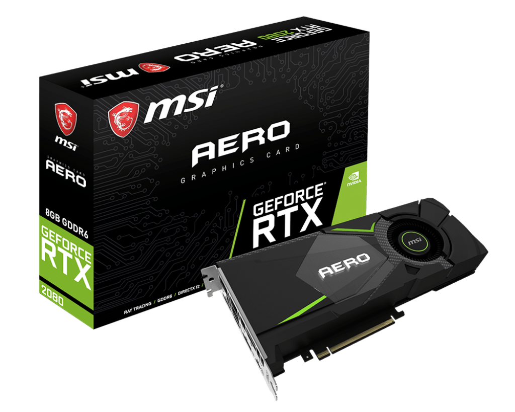 Placa Video MSI GeForce RTX 2080 AERO 8G 8GB GDDR6 256 biti