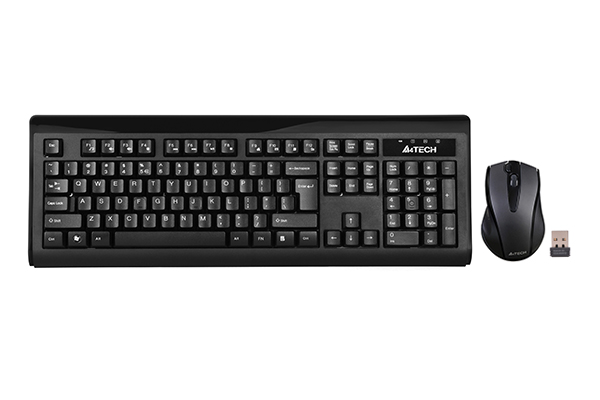 Kit Tastatura & Mouse A4Tech V-Track 6100F 2.4G Hz Black