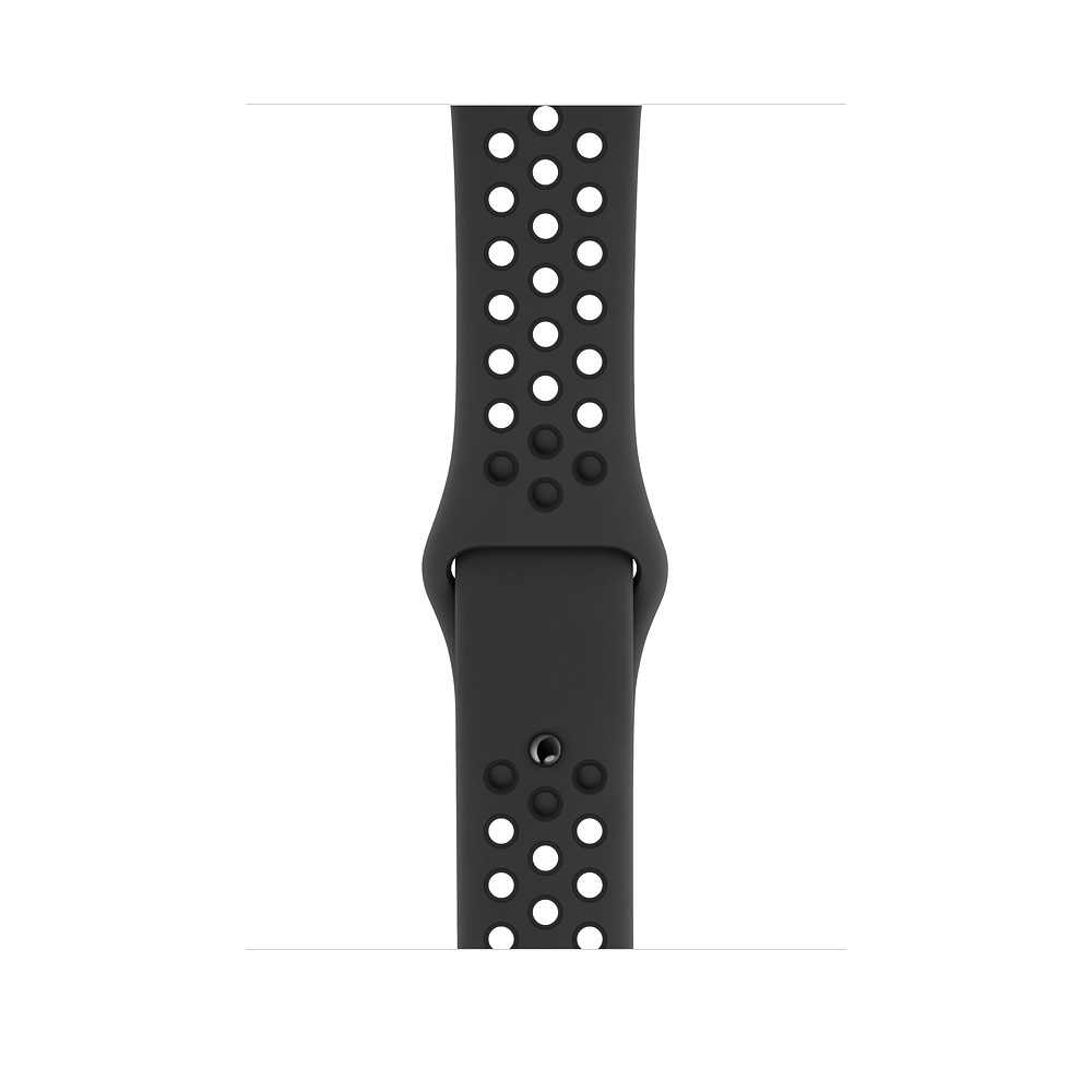 Curea Smartwatch Apple pentru Apple Watch Series 4 44mm Anthracite/Black Nike Sport Band - S/M & M/L