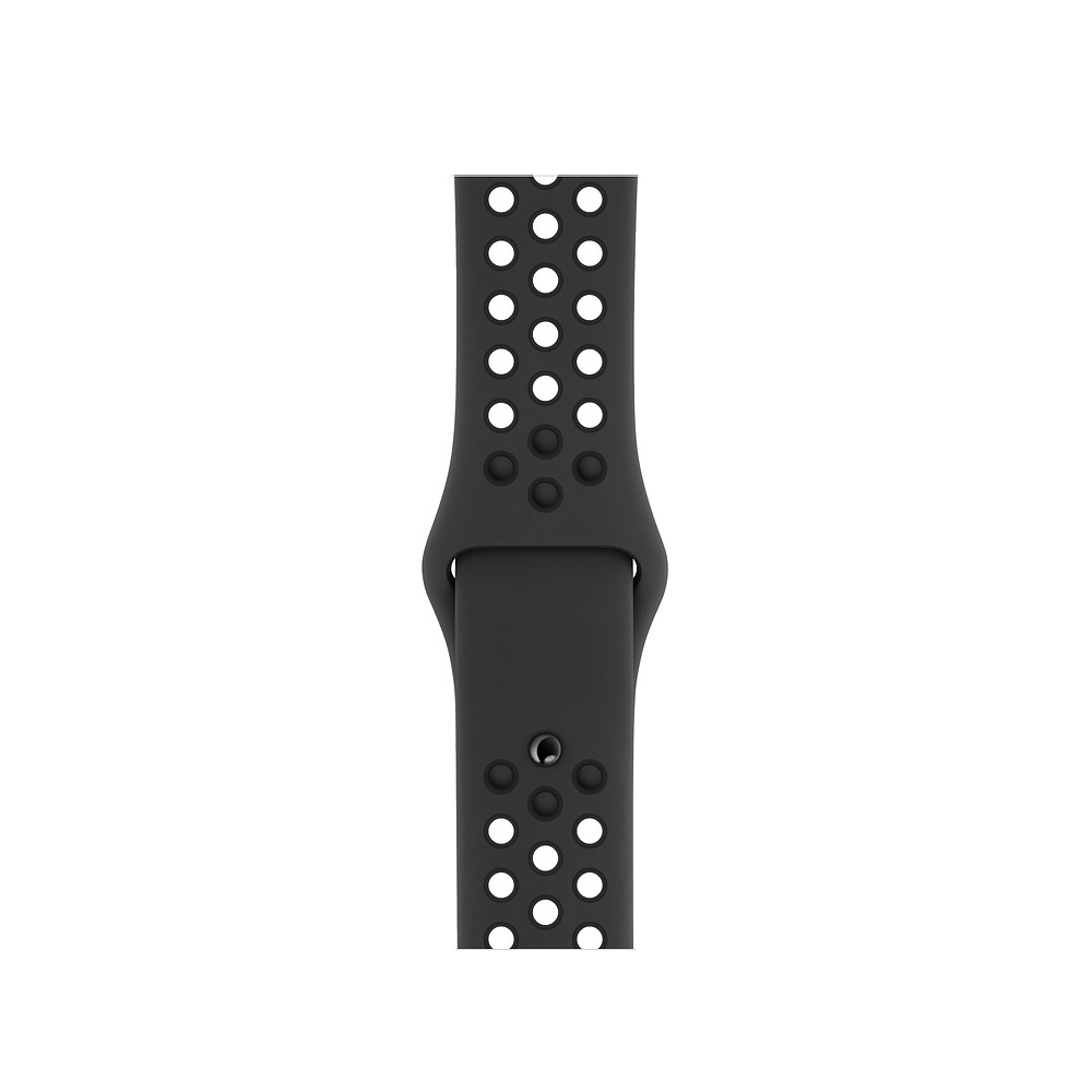 Curea Smartwatch Apple pentru Apple Watch Series 4 40mm Anthracite/Black Nike Sport Band - S/M & M/L