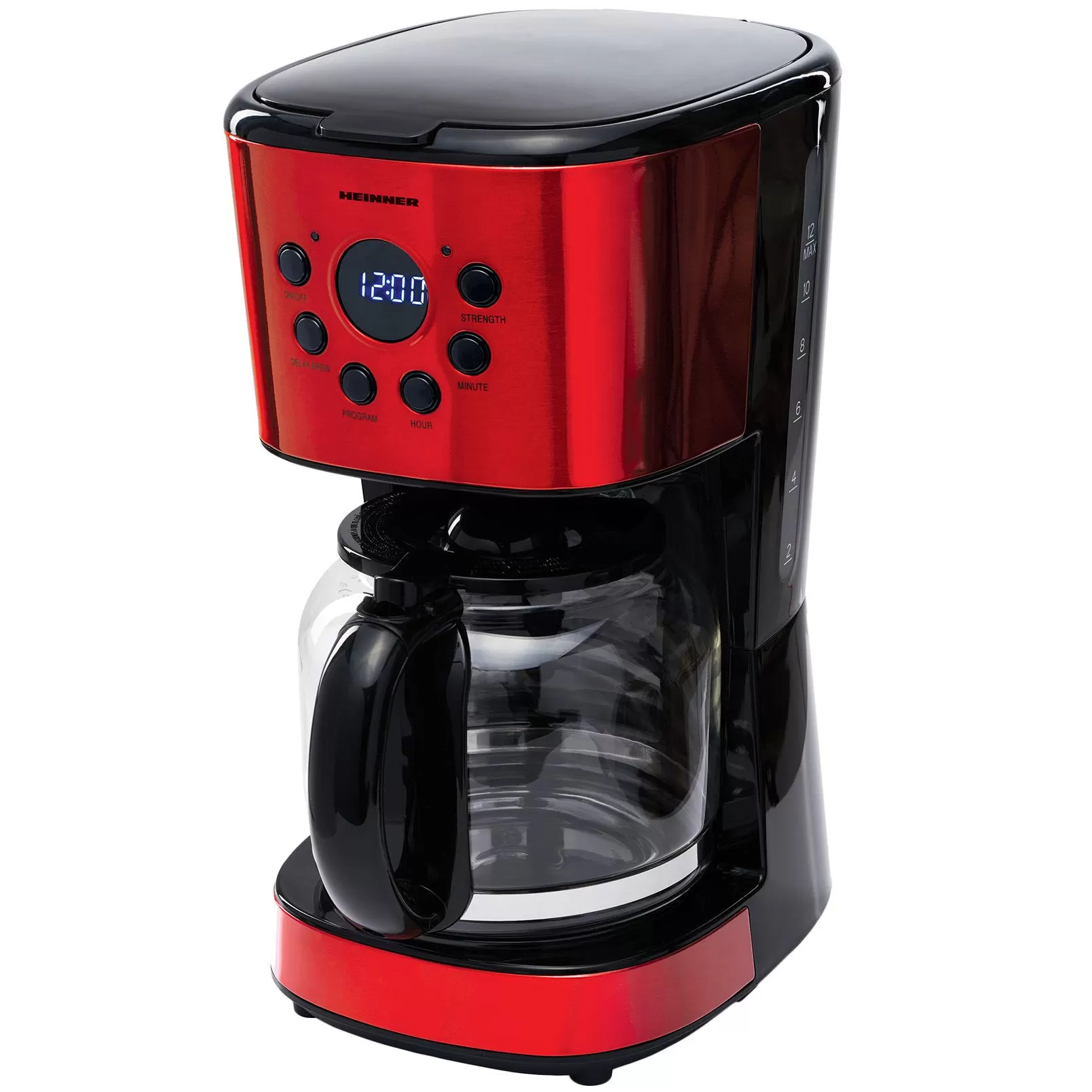 Cafetiera Heinner HCM-1500RDIX  900W  1.5L  Rosu