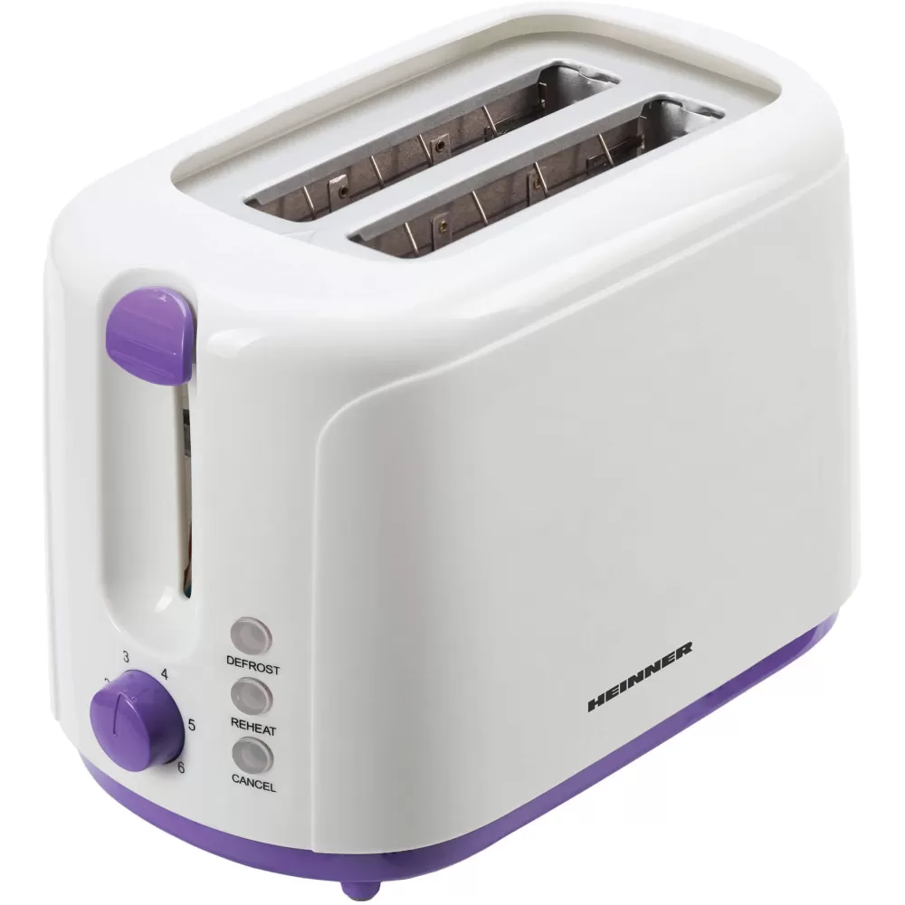 Prajitor de paine Heinner Ultraviolet TP-750UV 750W 6 nivele de rumenire Alb