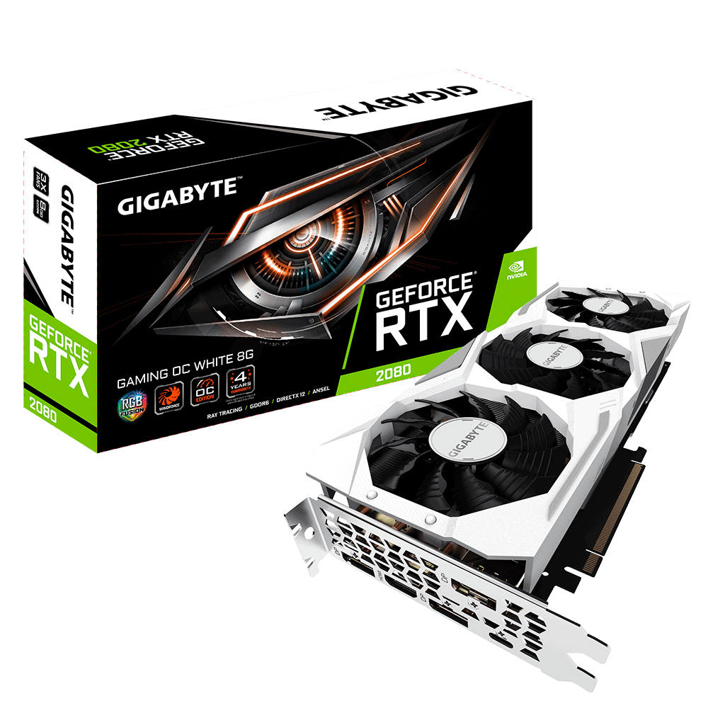 Placa Video Gigabyte GeForce RTX 2080 GAMING OC WHITE 8GB GDDR6 256 biti