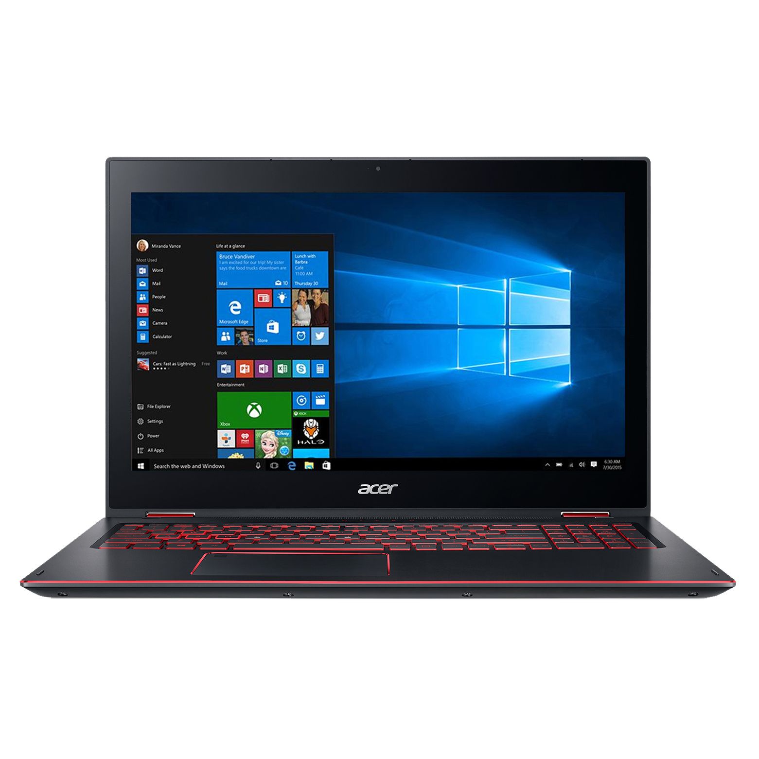 Notebook Acer Nitro Spin 5 NP515-51 15.6 Full HD Touch Intel Core i5-8250U GTX 1050-4GB RAM 8GB HDD 1TB + SSD 256GB Windows 10 Home Negru