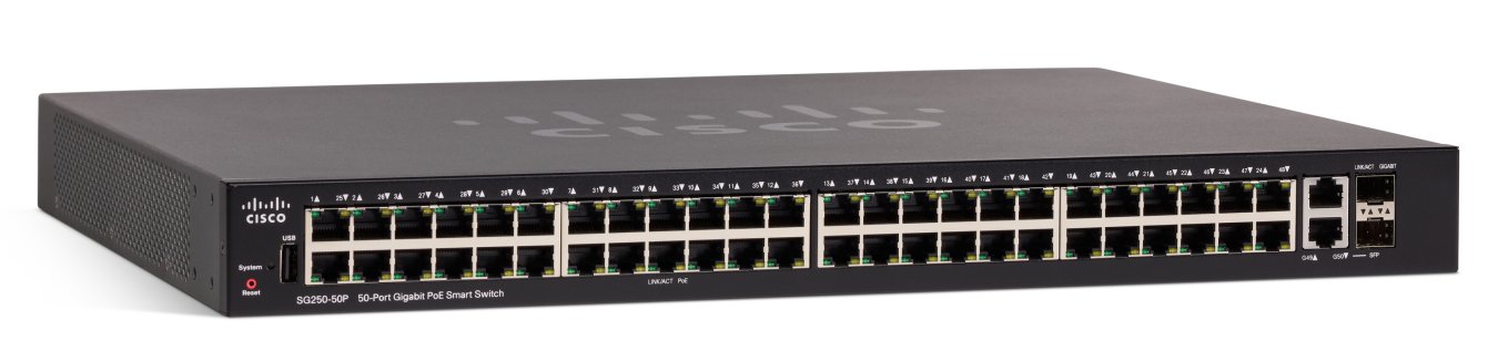 Switch Cisco SG250-50P-K9 cu PoE 50x1000Mbps-RJ45