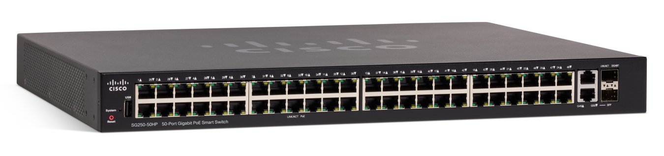 Switch Cisco SG250-50HP-K9 cu PoE 50x1000Mbps-RJ45