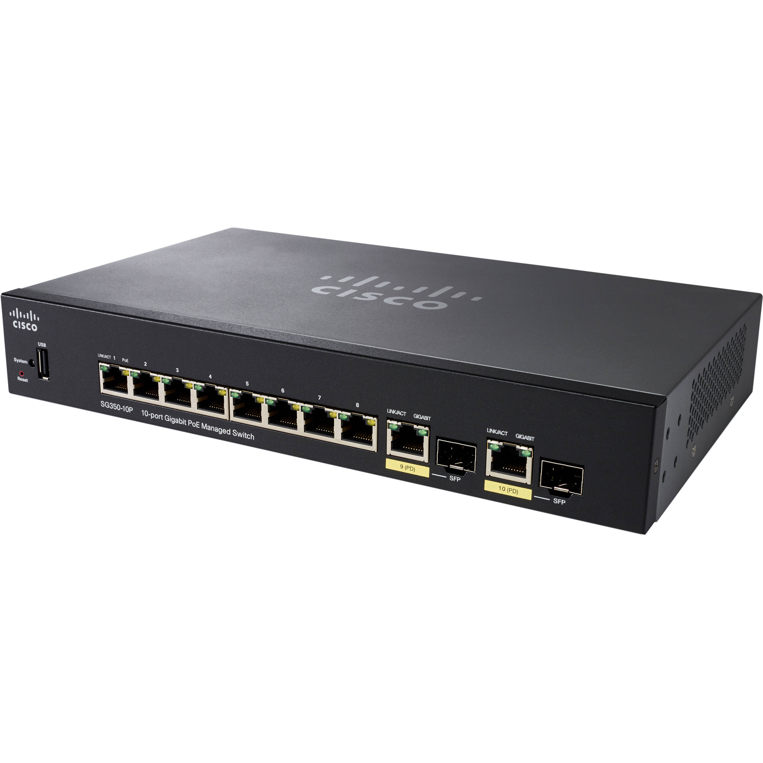 Switch Cisco SG350-10MP-K9 cu PoE 10x1000Mbps-RJ45