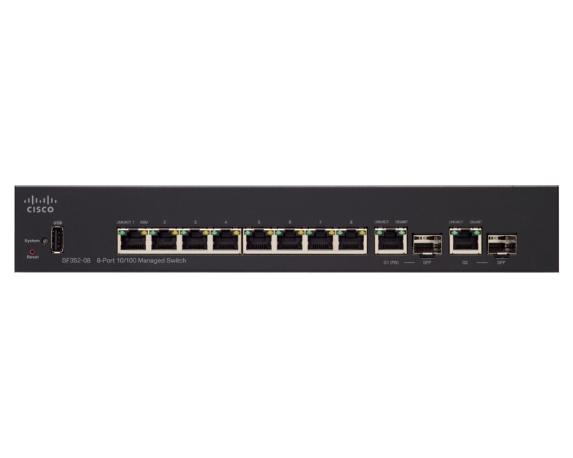 Switch Cisco SF352-08-K9 fara PoE 8x100Mbps-RJ45