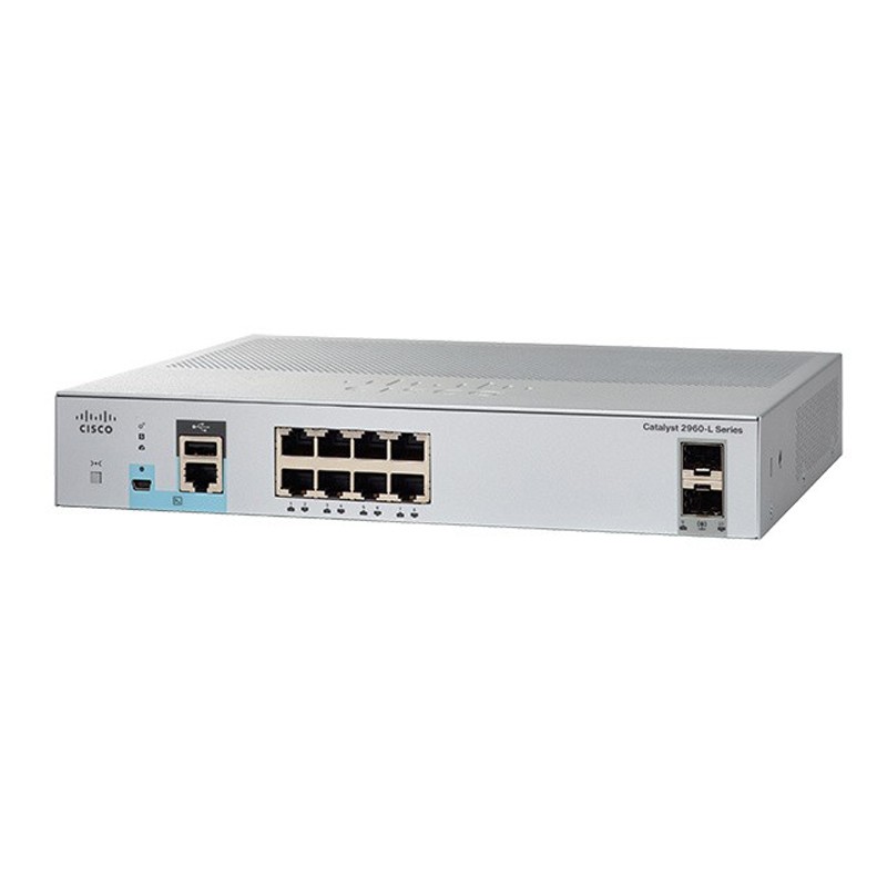 Switch Cisco Catalyst 2960L WS-C2960L-8TS-LL fara PoE 8x1000Mbps-RJ45 + 2xSFP