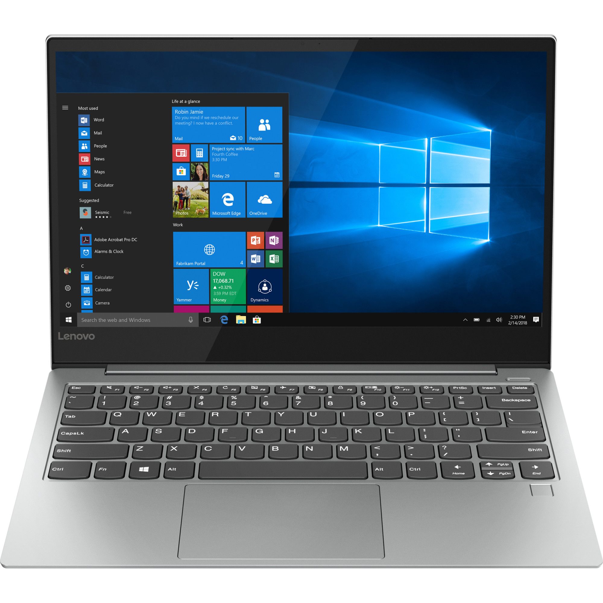 Ultrabook Lenovo Yoga S730 13.3 Full HD Intel Core i5-8265U RAM 8GB SSD 512GB Windows 10 Home Argintiu
