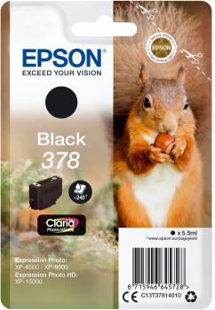 Cartus Inkjet Epson Claria Photo SinglePack 378 Black