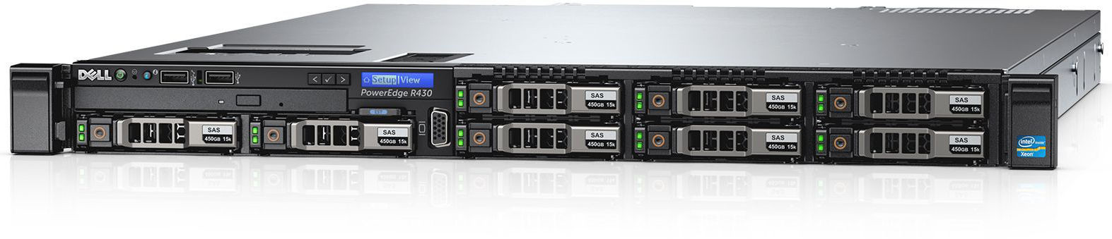 Server Dell PowerEdge R430 Intel Xeon E5-2609 v4 8GB RAM 120GB SSD 550W Single HotPlug