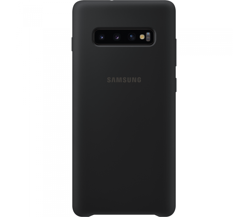 Capac protectie spate Samsung Silicone Cover pentru Galaxy S10 Plus (G975F) Black
