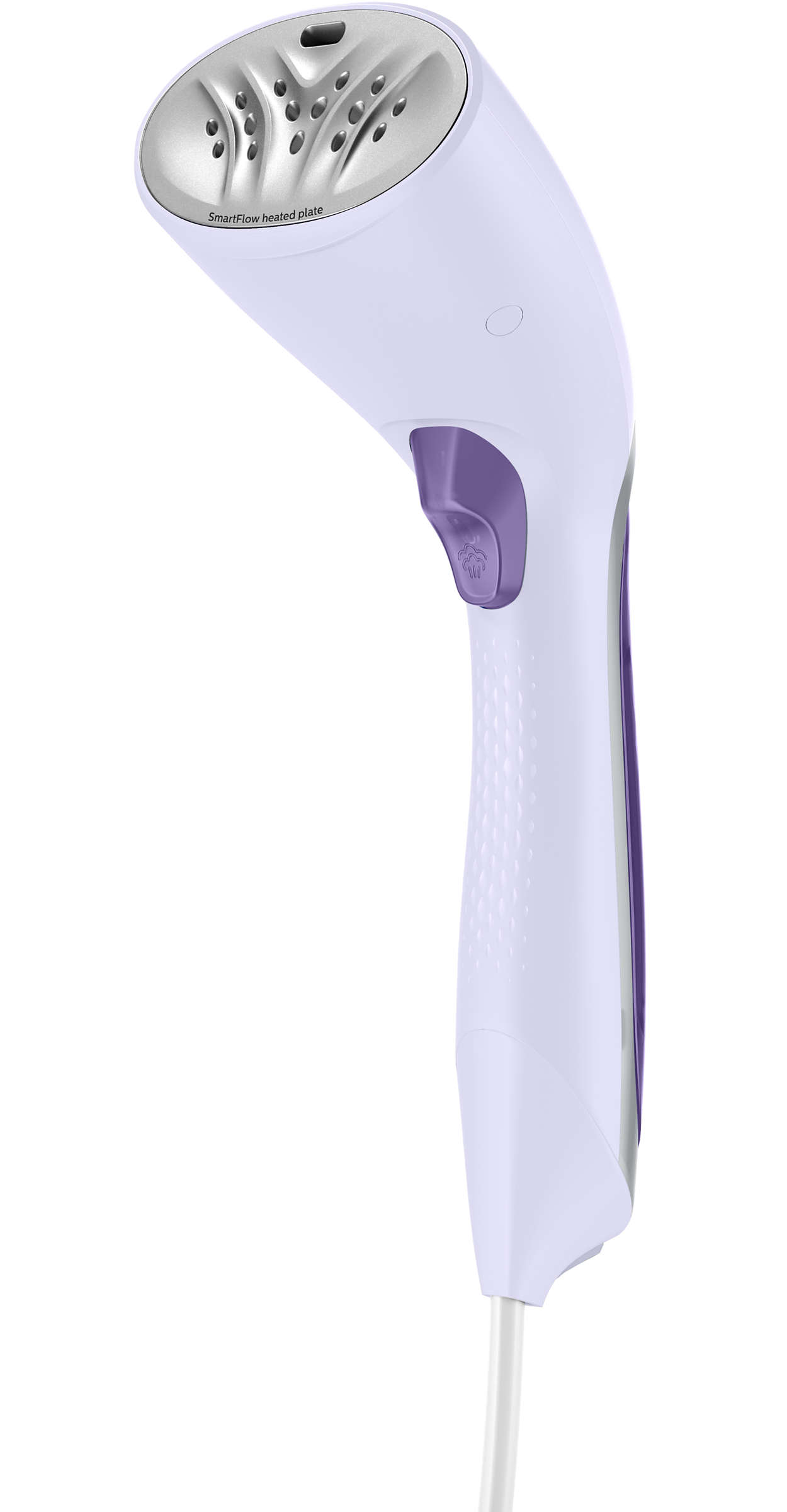 Aparat de calcat vertical Philips Steam&Go; GC360/30 1200W Capacitate 70ml Alb/Mov