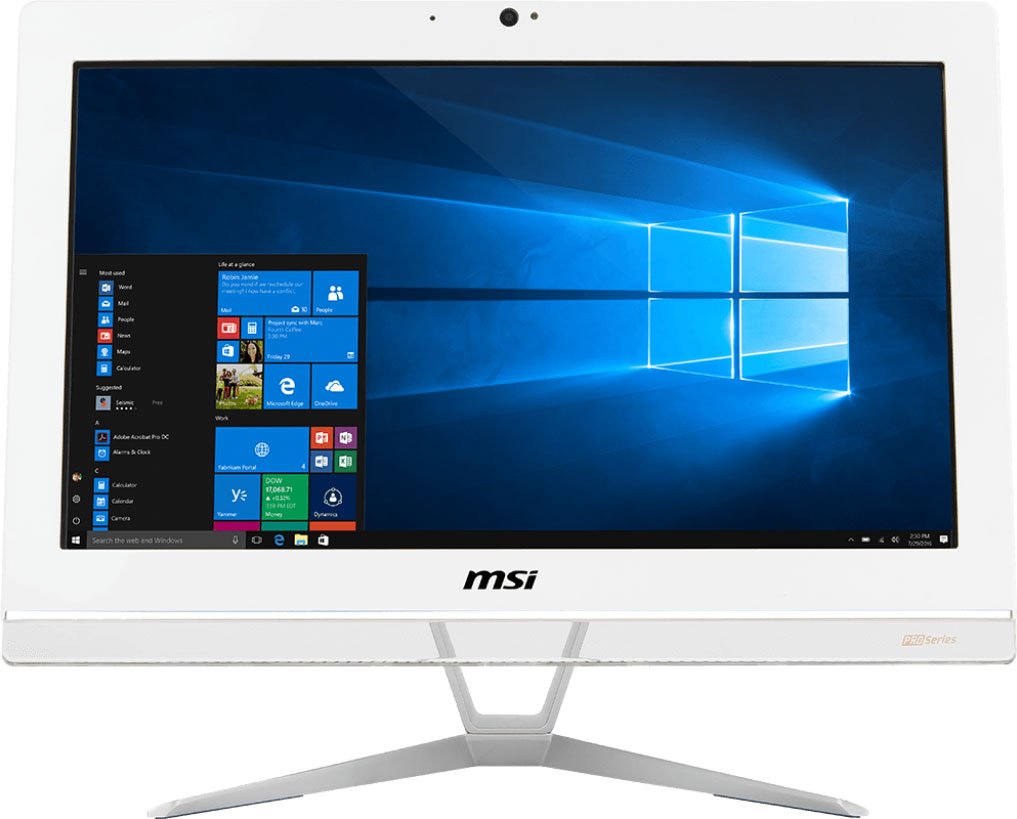 Sistem All-In-One MSI Pro 20EX 7M 19.5 HD+ Intel Core i3-7100 RAM 4GB HDD 1TB Windows 10 Home Alb