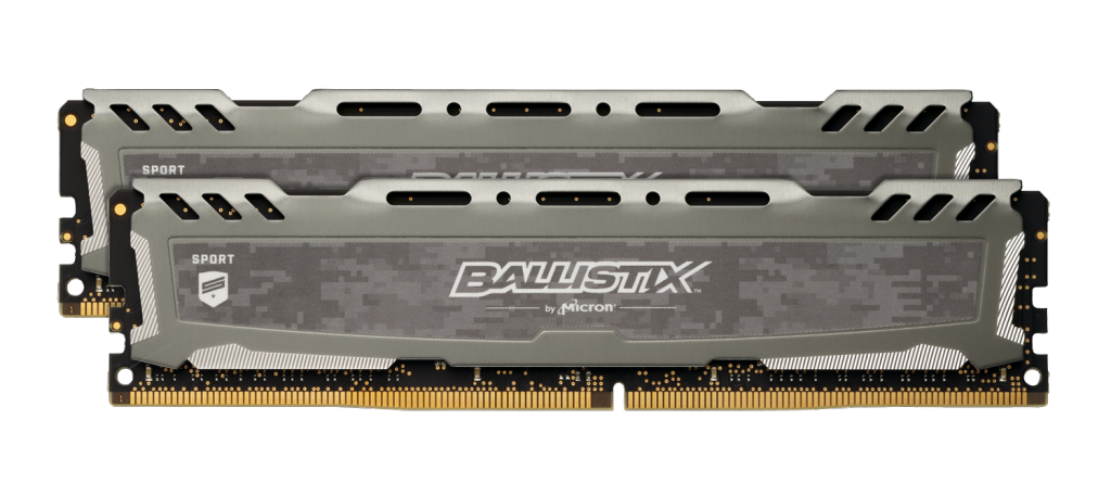 Memorie Desktop Crucial Ballistix Sport LT Gray 32GB(2 x 16GB) DDR4 3000MHz CL15