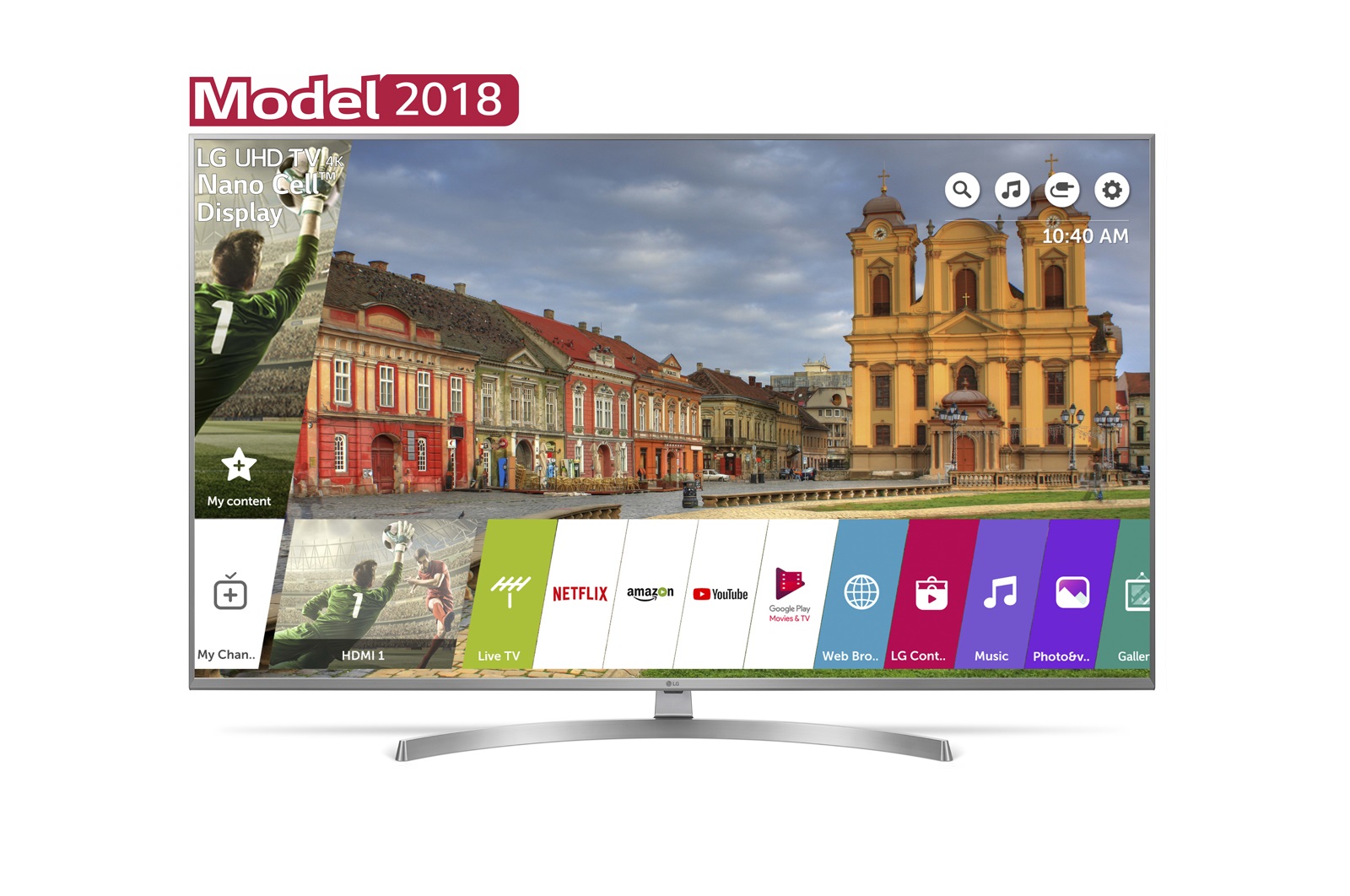 Televizor LED LG Smart TV 49UK7550MLA 124cm 4K Ultra HD Argintiu