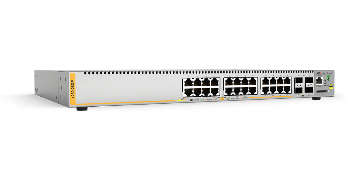 Switch Allied Telesis AT-X230-28GP cu management cu PoE 24x1000Mbps-RJ45 + 4xSFP