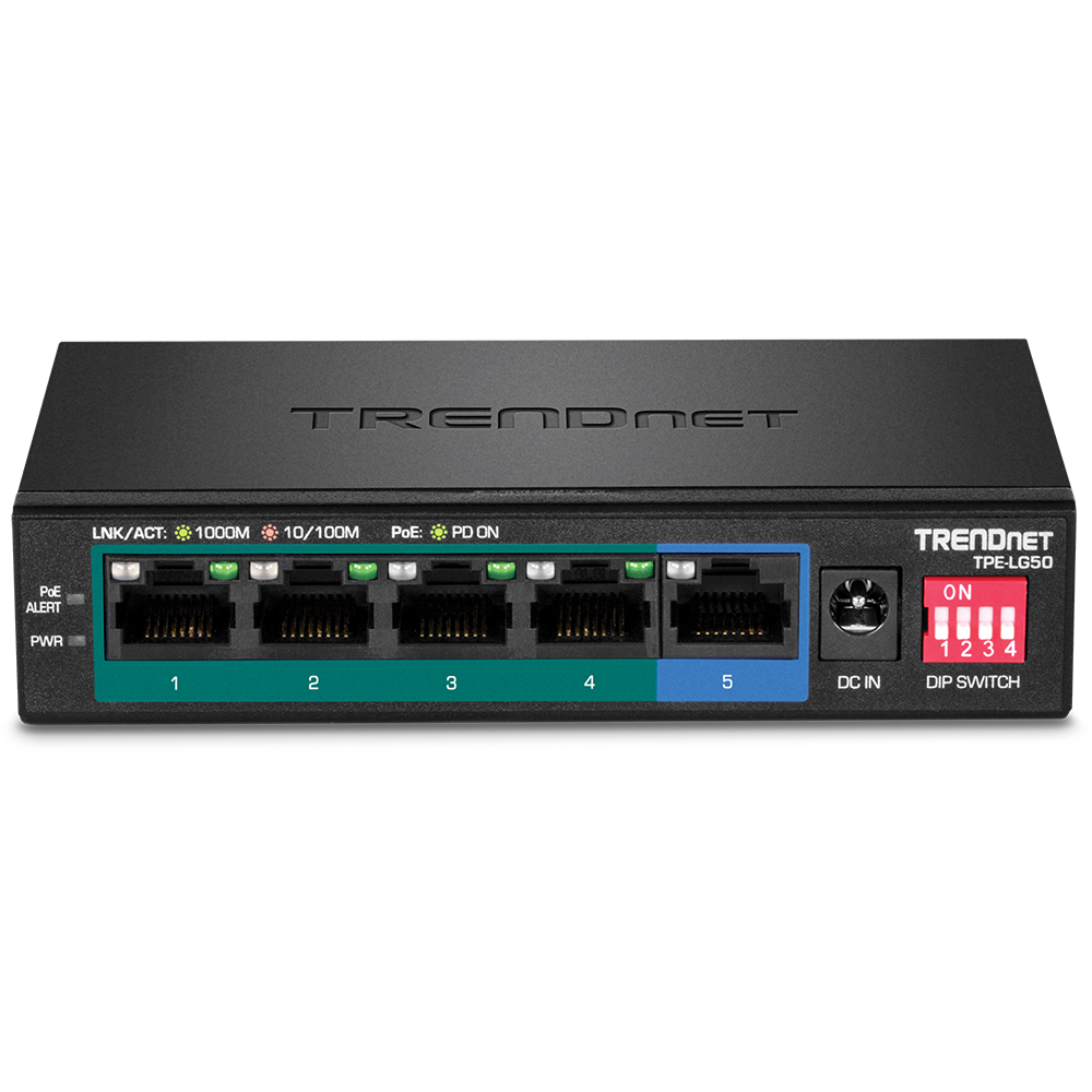 Switch TRENDnet TPE-LG50 fara management cu PoE 5x1000Mbps-RJ45