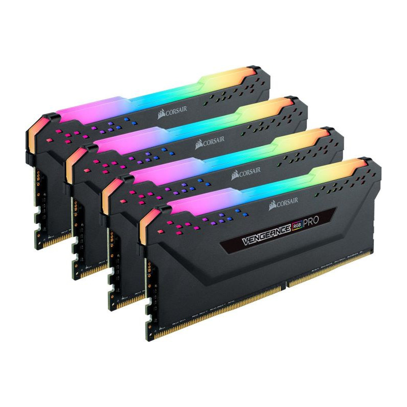 Memorie Desktop Corsair Vengeance RGB PRO 64GB(4 x 16GB) DDR4 3600Mhz Black