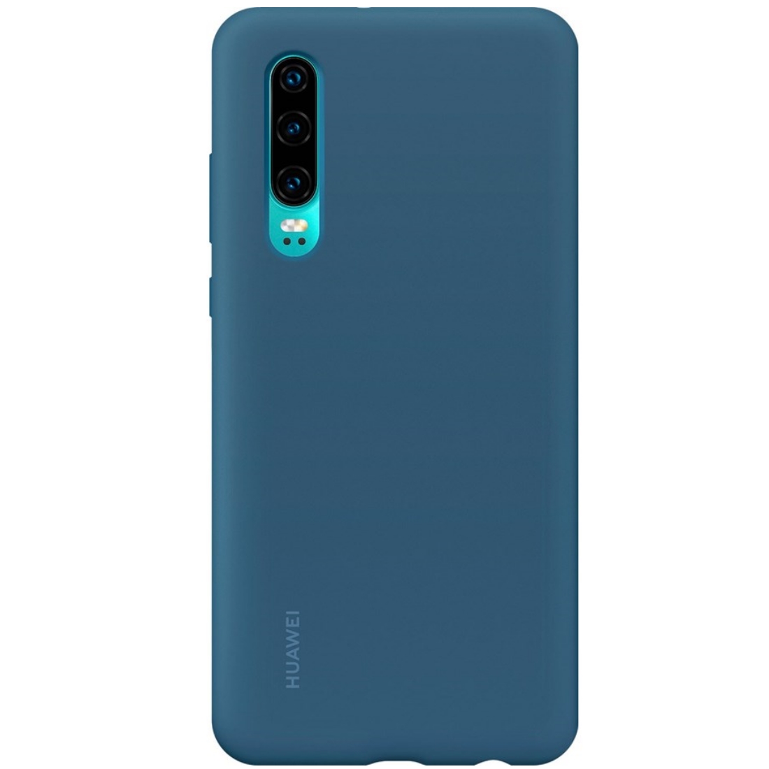 Capac protectie spate Huawei Silicone Cover pentru Huawei P30 Blue