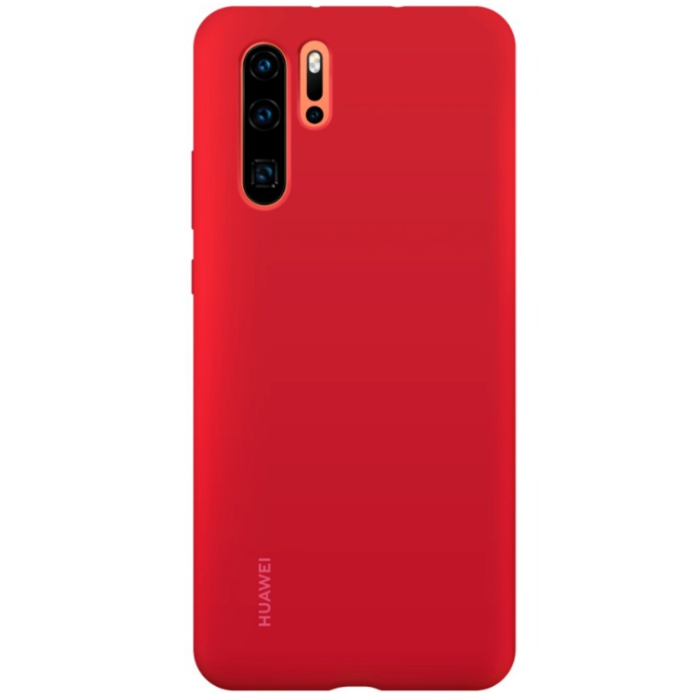 Capac protectie spate Huawei Silicone Cover pentru Huawei P30 Pro Red