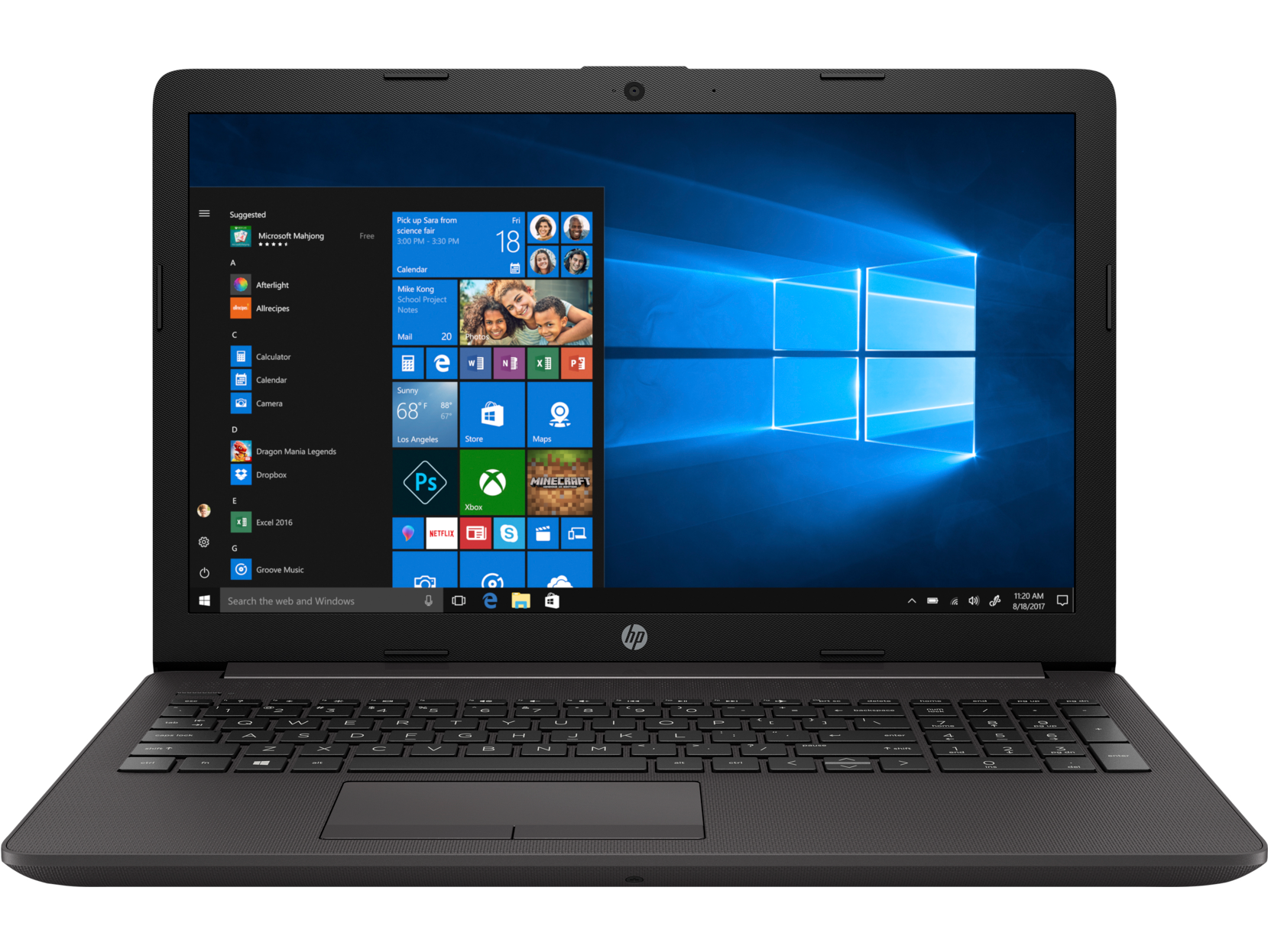 Notebook HP 250 G7 15.6 Full HD Intel Core i5-8265U MX110-2GB RAM 4GB SSD 256GB FreeDOS Negru
