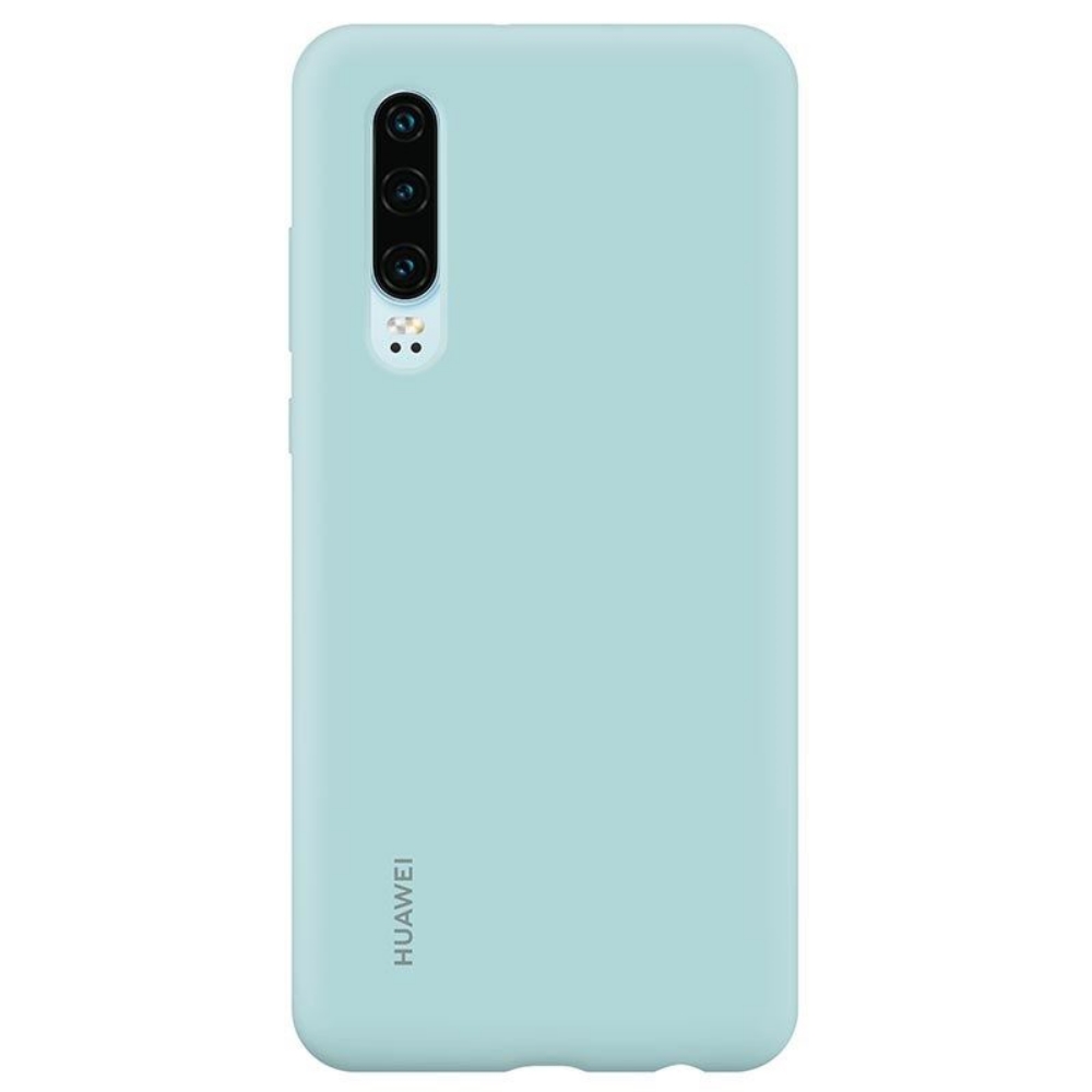 Capac protectie spate Huawei Silicone Cover pentru Huawei P30 Light Blue