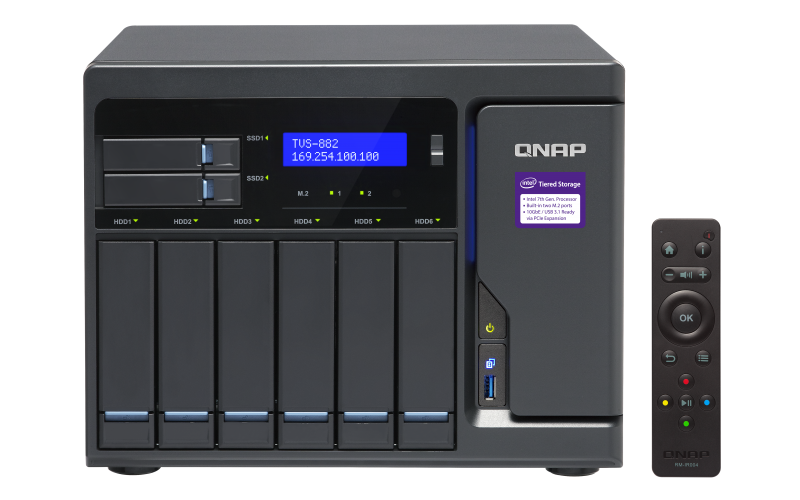 NAS Qnap TVS-882-I5-16G i5-7500 4xGigabit 8-bay 16GB RAM fara HDD-uri