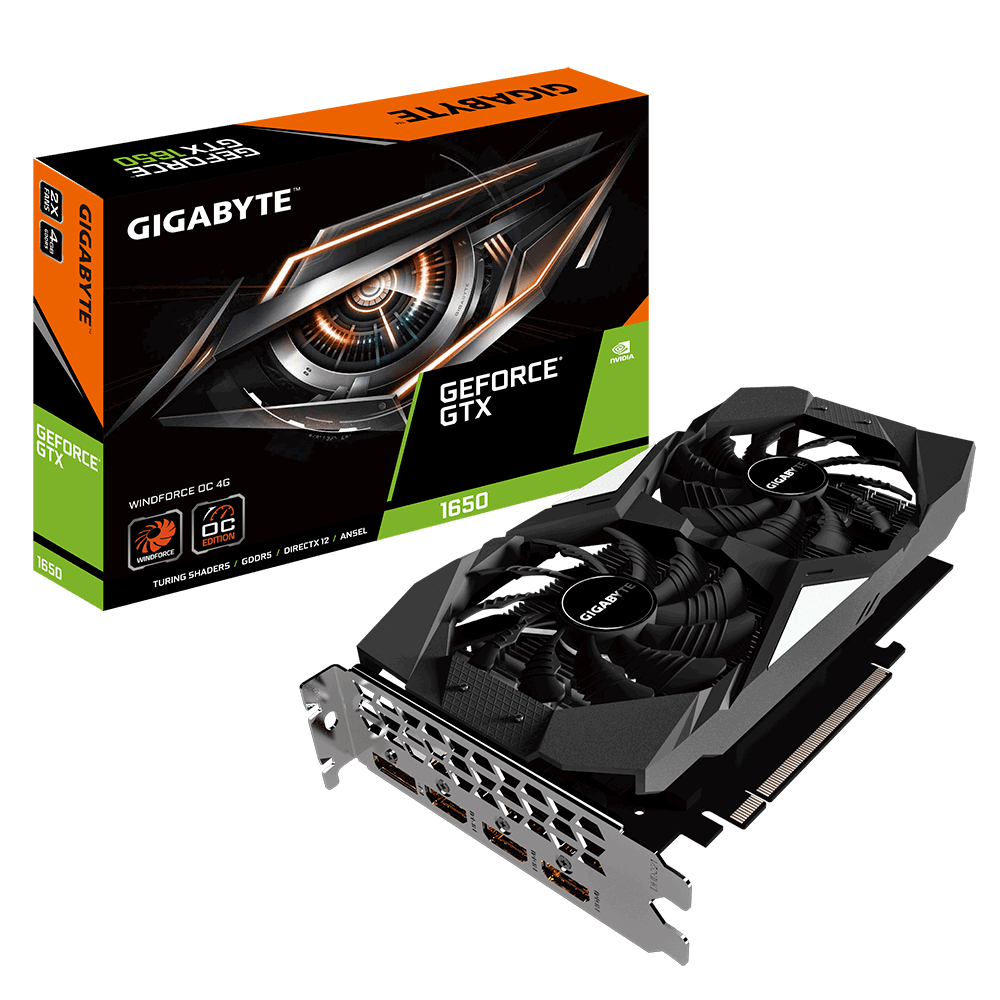 Placa Video Gigabyte GeForce GTX 1650 WindForce OC 4GB GDDR5 128 biti