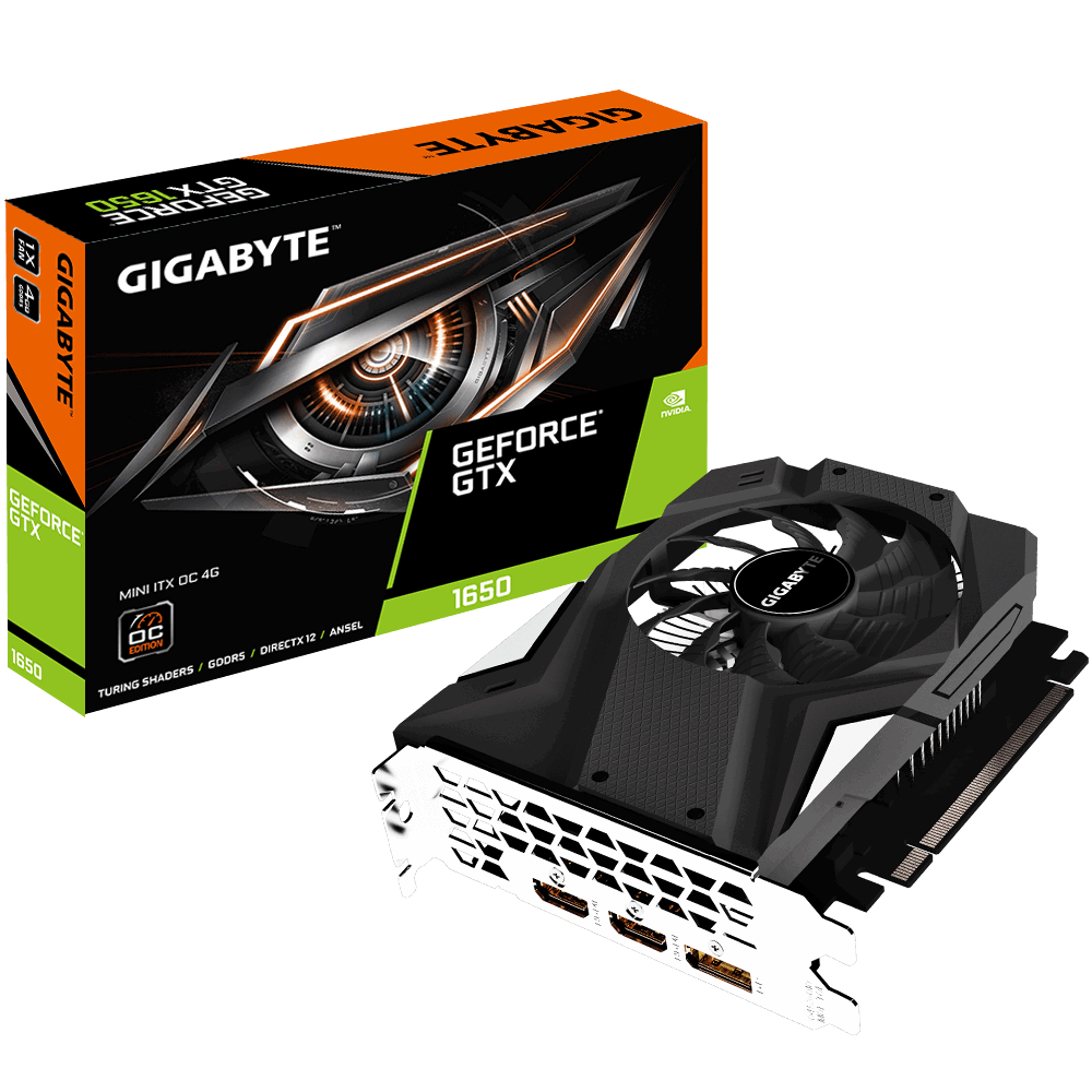 Placa Video Gigabyte GeForce GTX 1650 MINI ITX OC 4GB GDDR5 128 biti