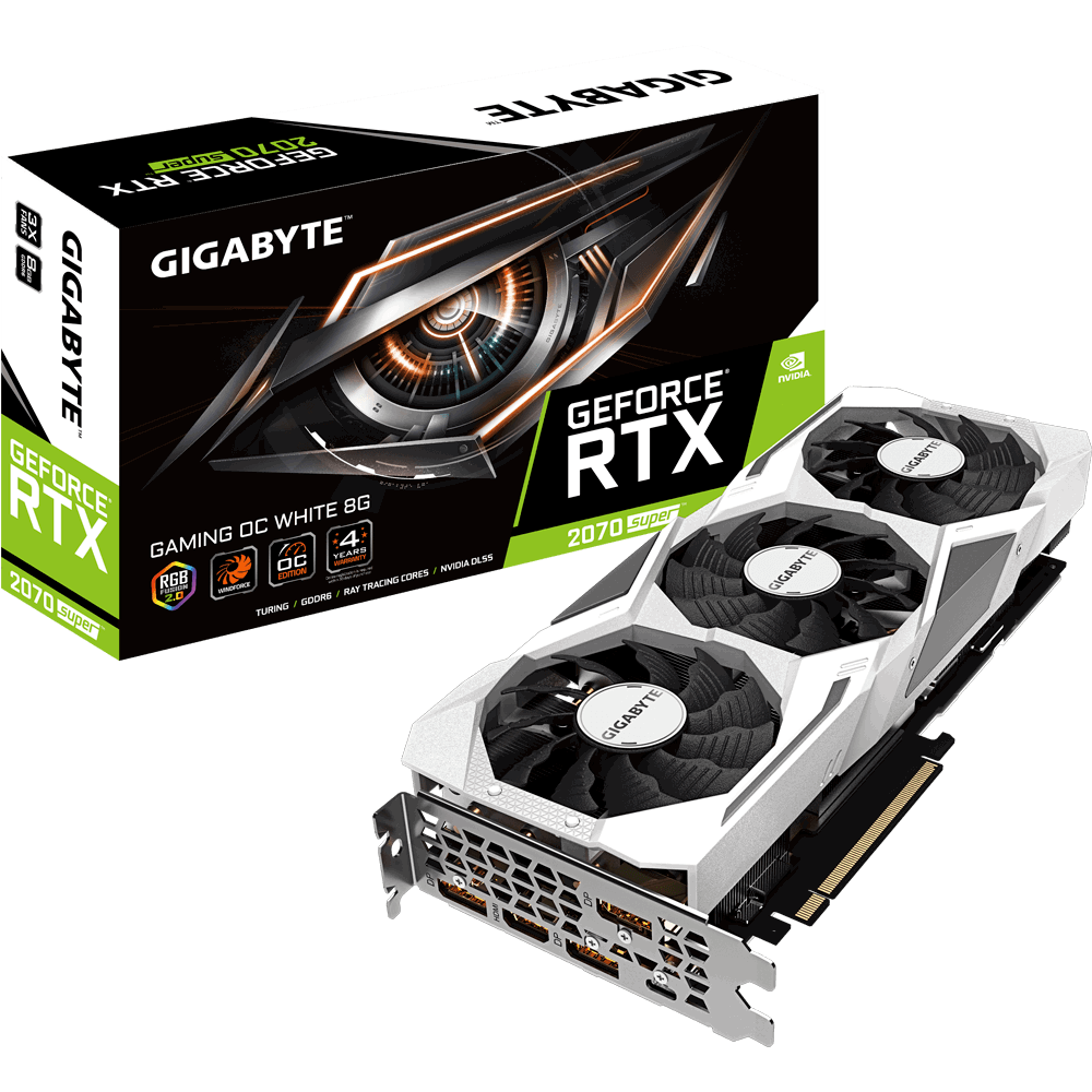 Placa Video Gigabyte GeForce RTX 2070 SUPER GAMING OC WHITE 8G 8GB GDDR6 256 biti HDMI 3xDP