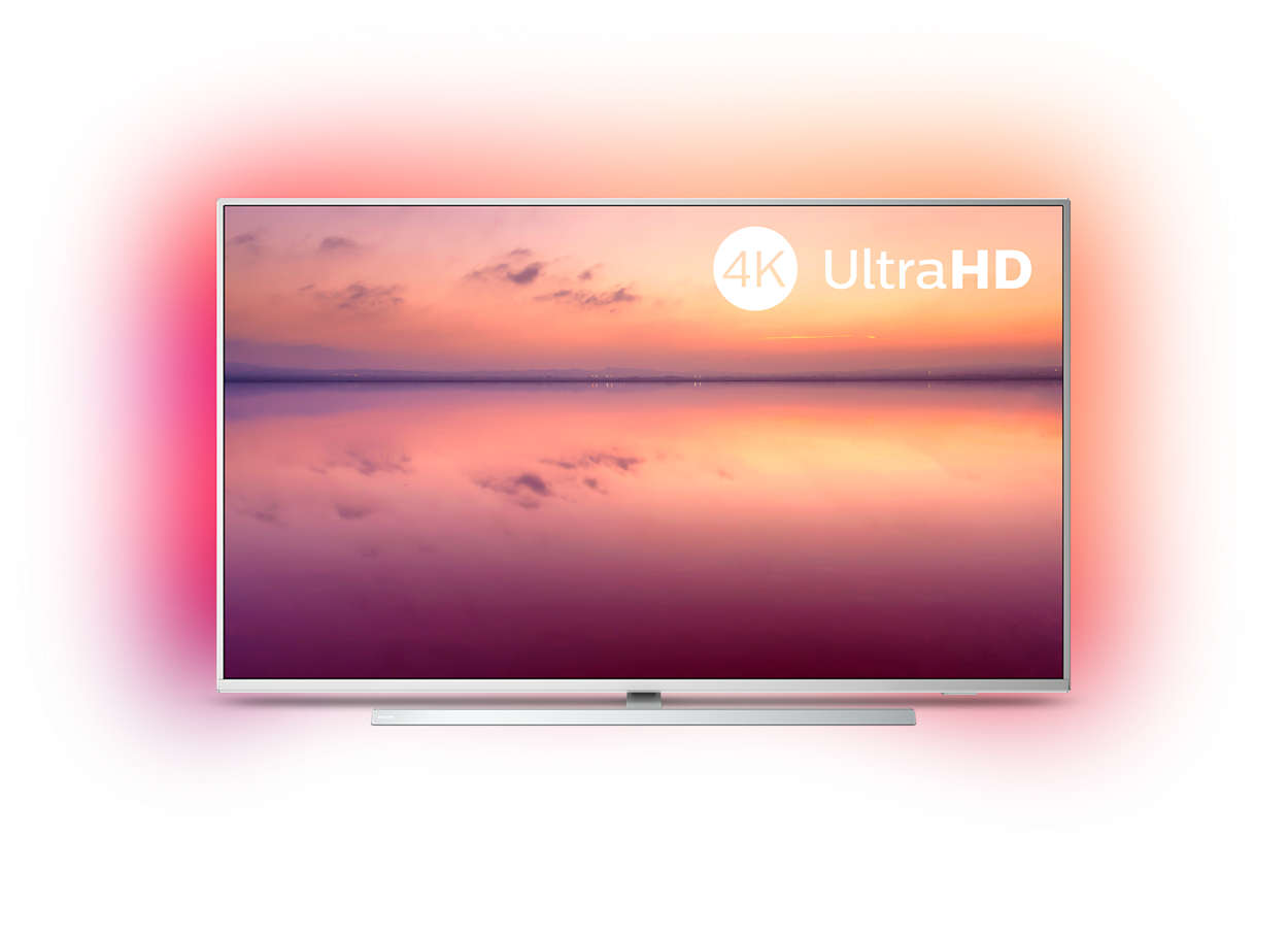 Televizor LED Philips Smart TV 43PUS6804/12 108cm 4K Ultra HD Argintiu