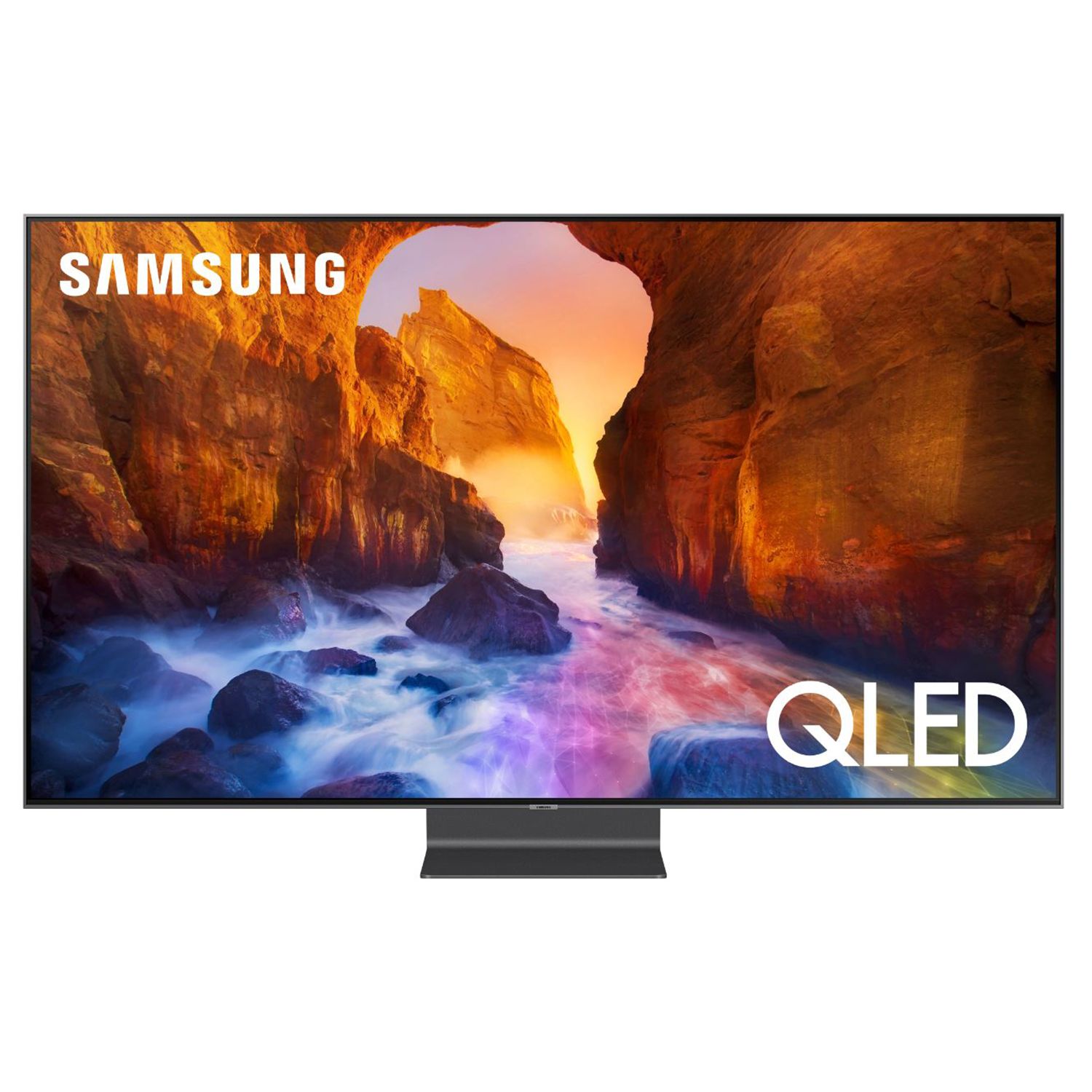 Televizor QLED Samsung Smart TV QE65Q90RAT 163cm 4K Ultra HD Negru