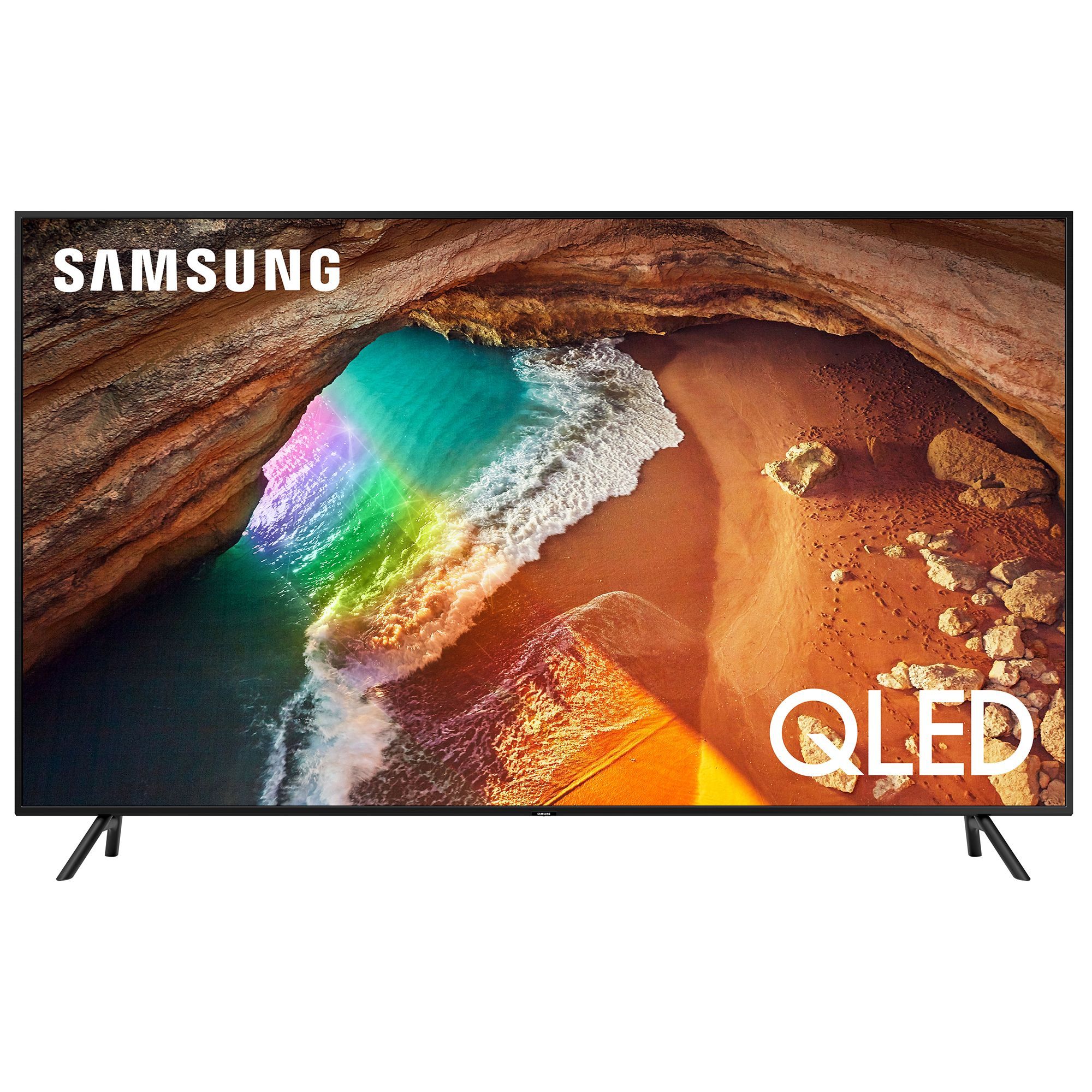 Televizor QLED Samsung Smart TV QE75Q60RAT 189cm 4K Ultra HD Negru