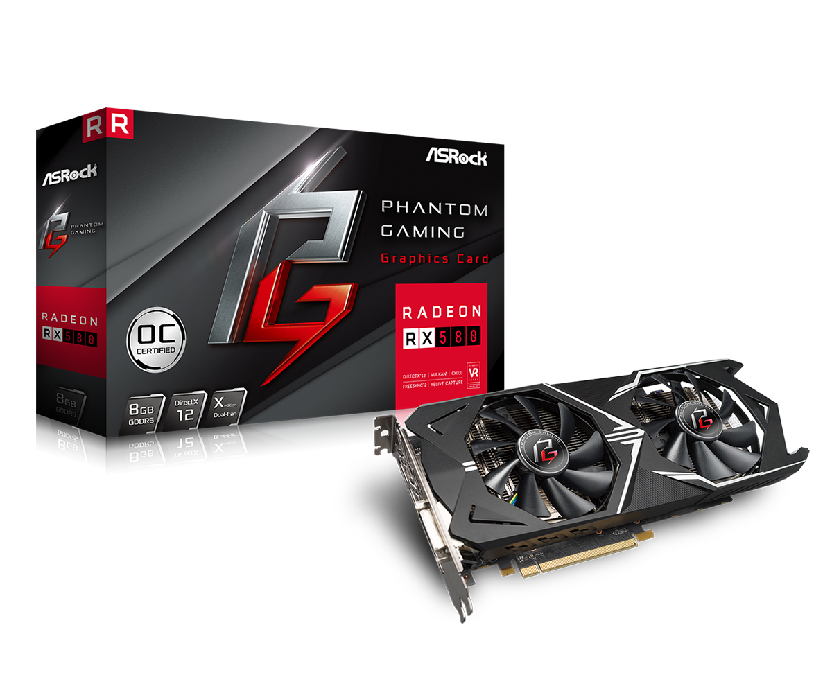 Placa Video ASRock Phantom Gaming X Radeon RX 580 8G OC 8GB GDDR5 256biti