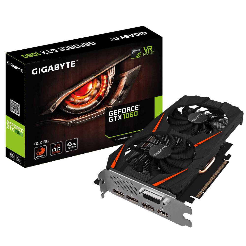 Placa Video Gigabyte GeForce GTX 1060 WindForce 2X OC 6GB GDDR5 192 biti