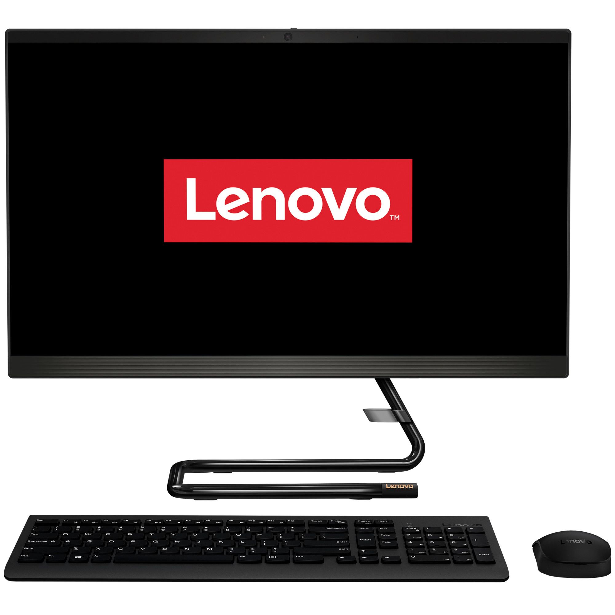 Sistem All-In-One Lenovo IdeaCentre A340 23.8 Full HD Intel Core i5-8265U RAM 4GB HDD 1TB FreeDOS Negru