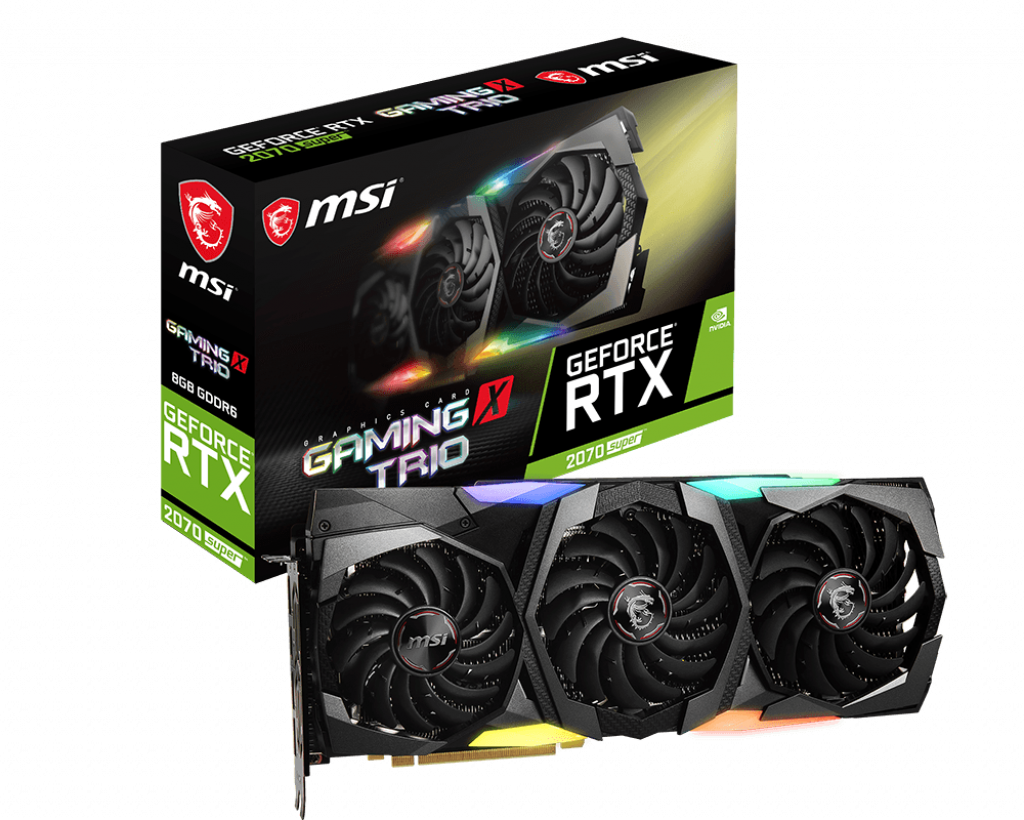 Placa Video MSI GeForce RTX 2070 SUPER GAMING X TRIO 8GB GDDR6 256 biti