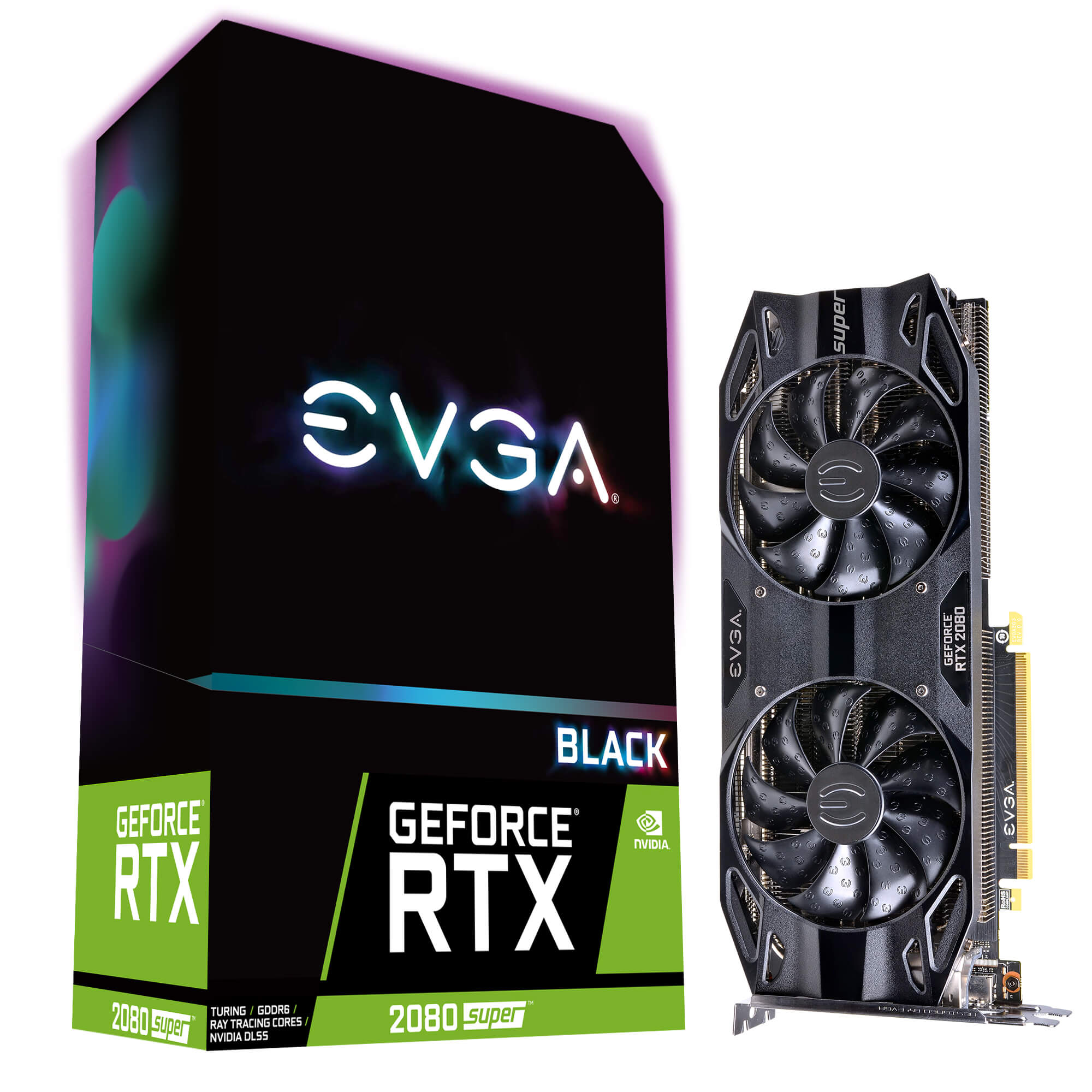 Placa Video EVGA GeForce RTX 2080 SUPER BLACK GAMING 8GB GDDR6 256 biti