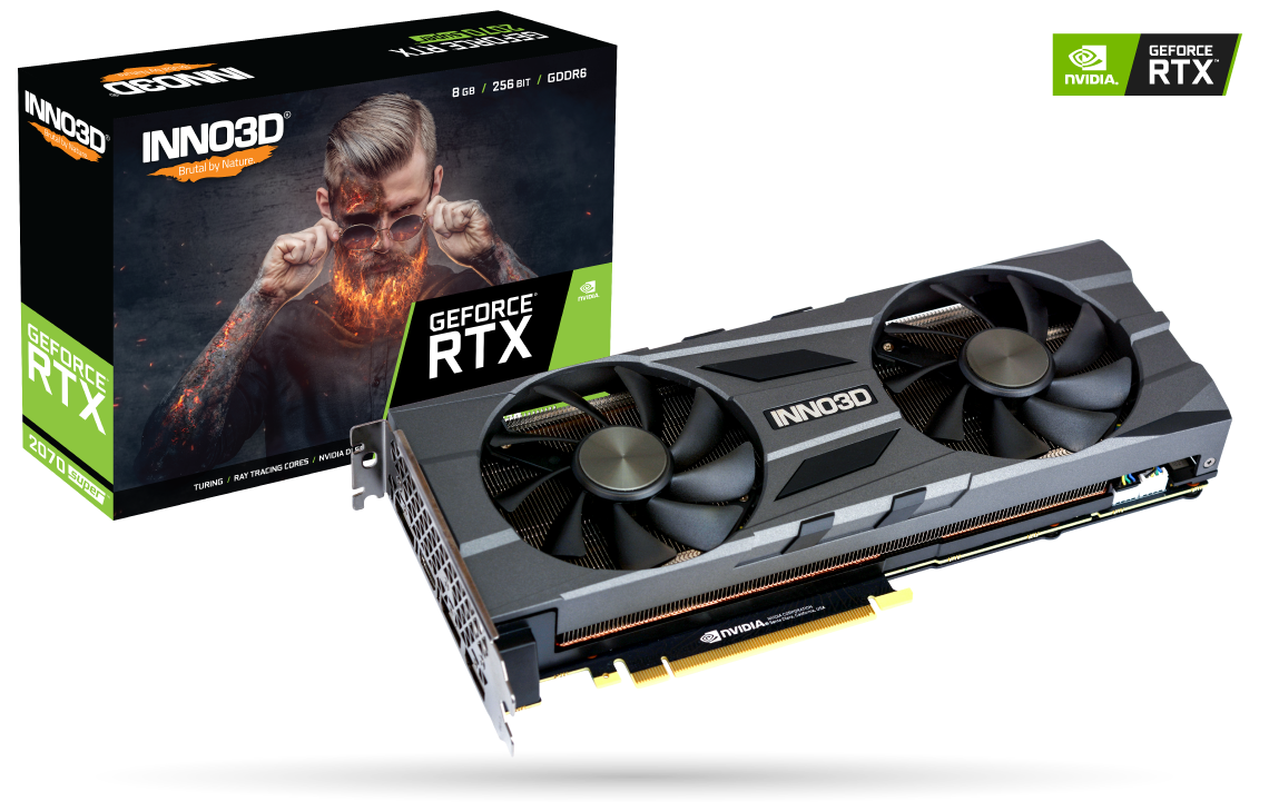 Placa Video Inno3D GeForce RTX 2070 SUPER TWIN X2 OC 8GB GDDR6 256 biti