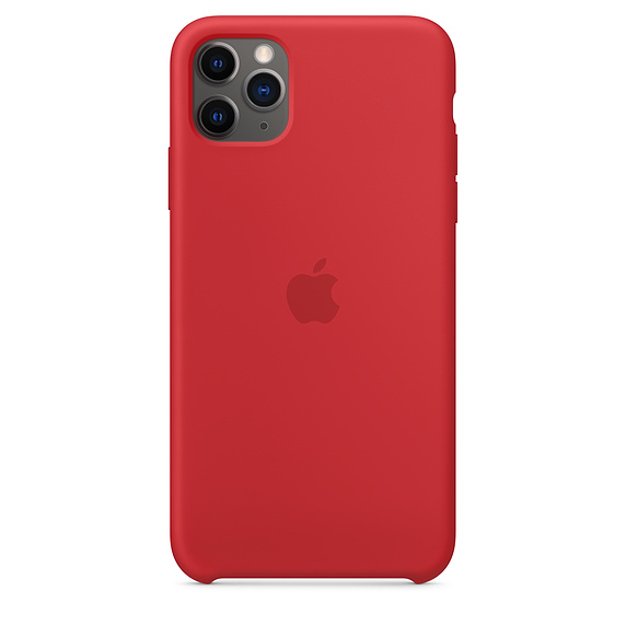 Capac protectie spate Apple Silicone Case pentru iPhone 11 Pro Max Red