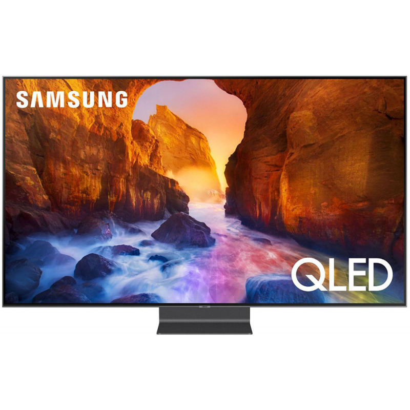 Televizor QLED Samsung Smart TV QE55Q90RAT 138cm 4K Ultra HD Argintiu